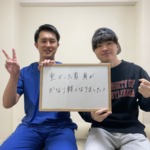 首の痛み、肩こりの方の写真