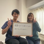 産後骨盤矯正、膝痛の方の写真